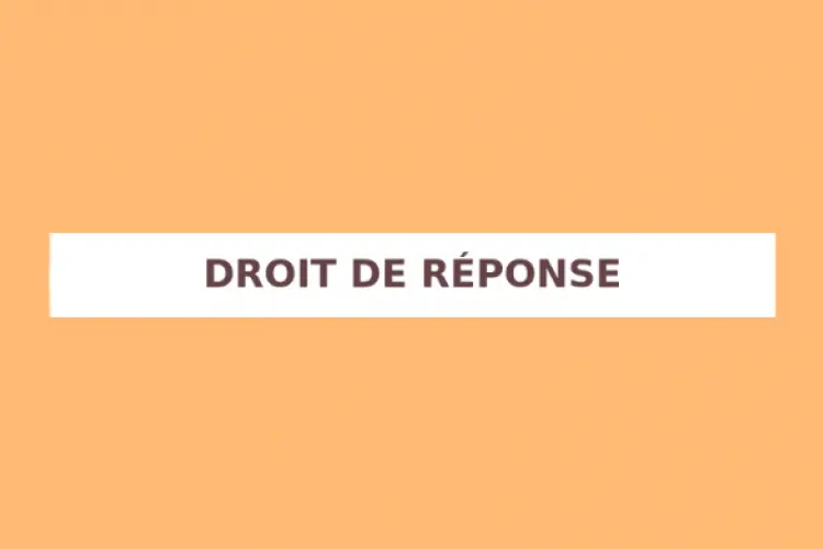 Le droit de r&eacute;ponse