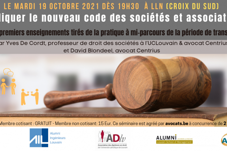 Appliquer le nouveau Code des soci&eacute;t&eacute;s et associations